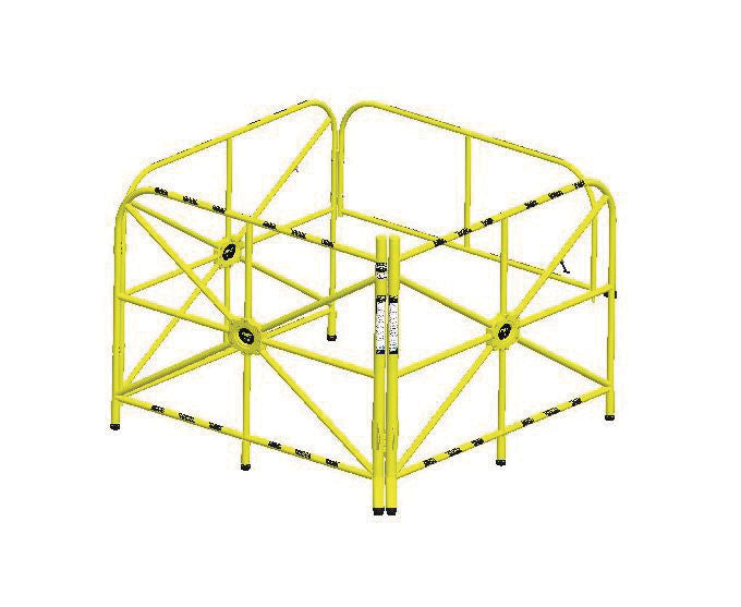 MSA XTIRPA, Manhole Guard Integrated Mast 42"