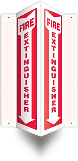 "Fire Extinguisher" (Projection™ Sign) - Safety Sign