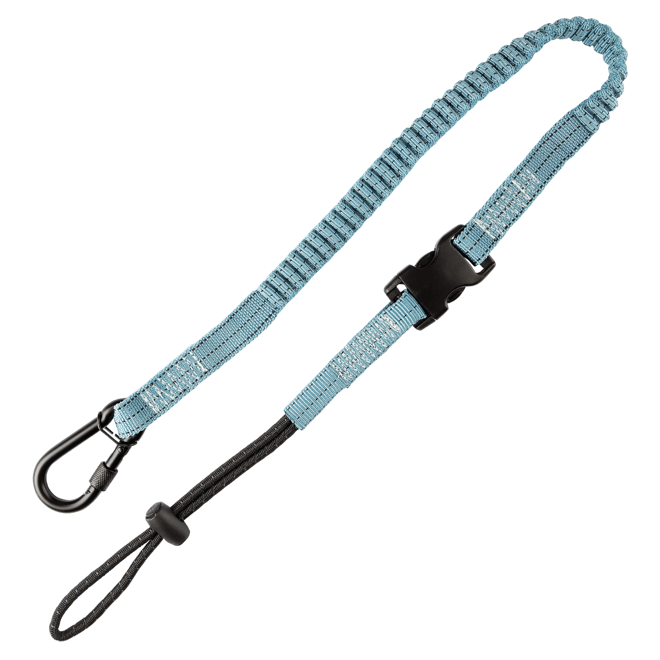 5 lb Tool Tether with Speed-clip, Choke-on Cinch-loop and Aluminum Twist-lock Carabiner, 36", 1/pk