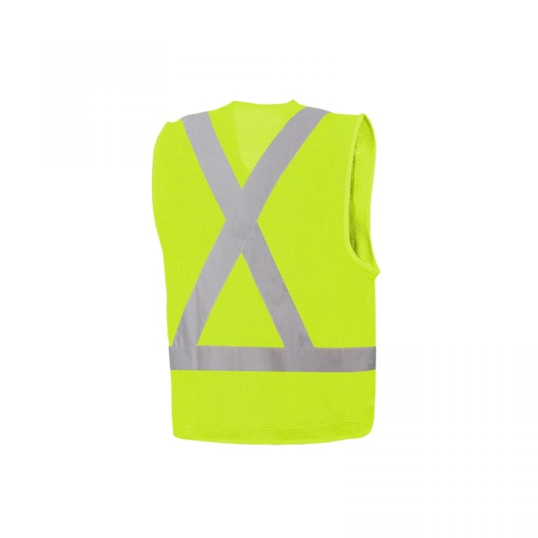 Economy Mesh High Visibility Safety Vest, 2" Reflective Tape, Universal Size