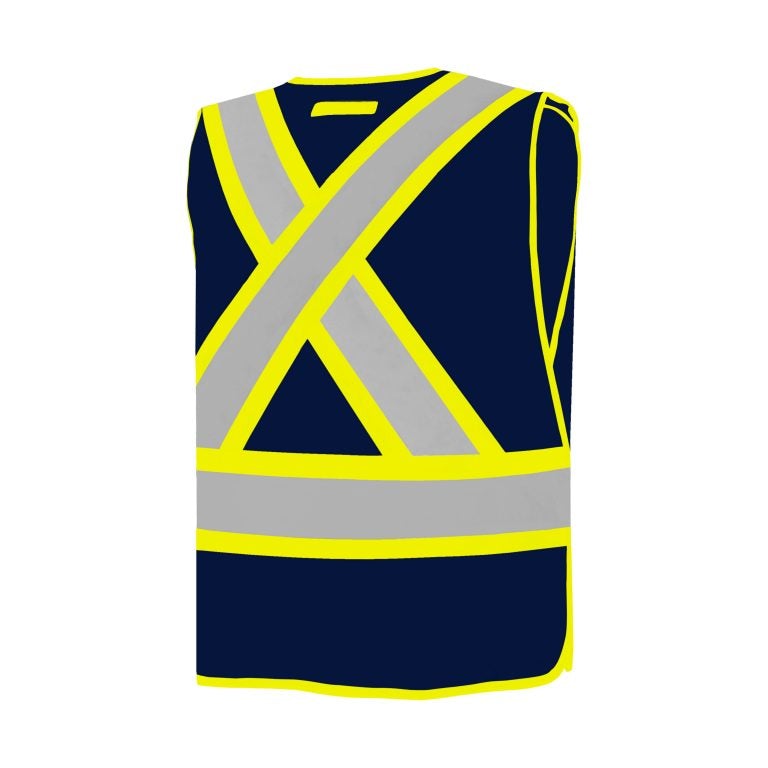 5 Pt. Tearaway Solid High Visibility Safety Vest