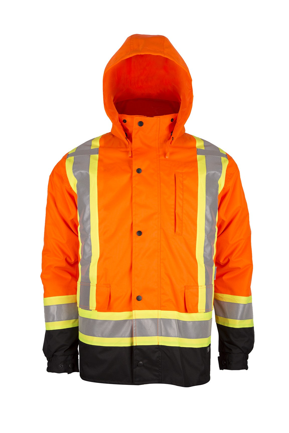 Terra Men's Hi-Vis Lined Winter Work Jacket/Parka with Waterproof