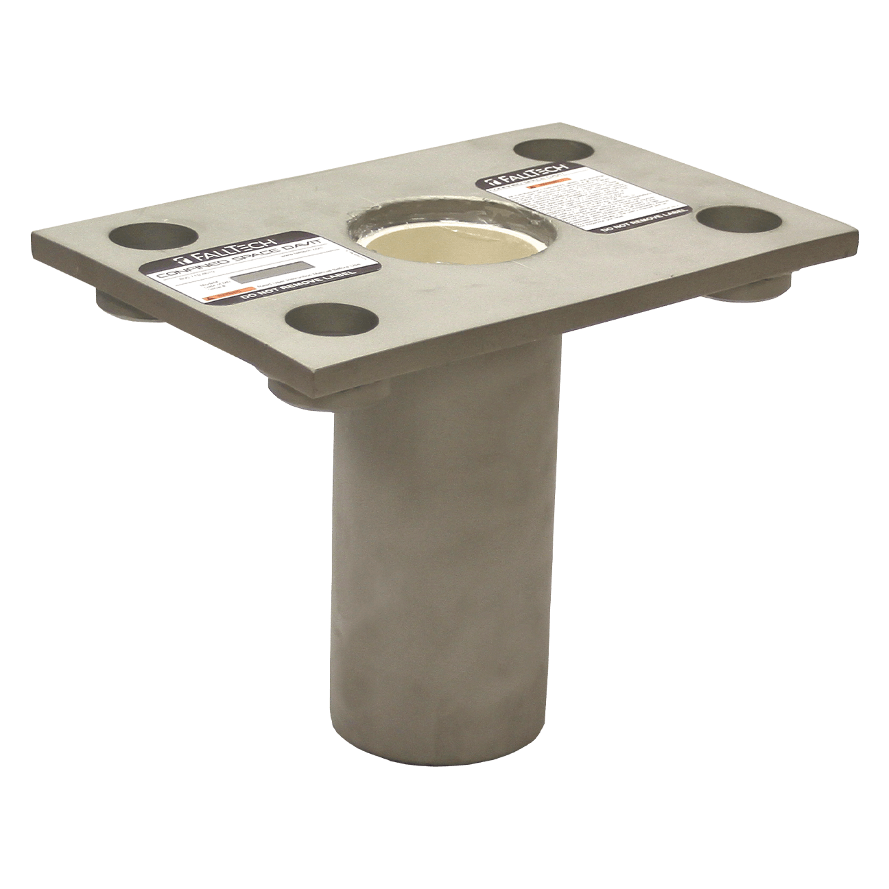 Flush-mount Plated Steel Bolt-on Fixed Davit Base