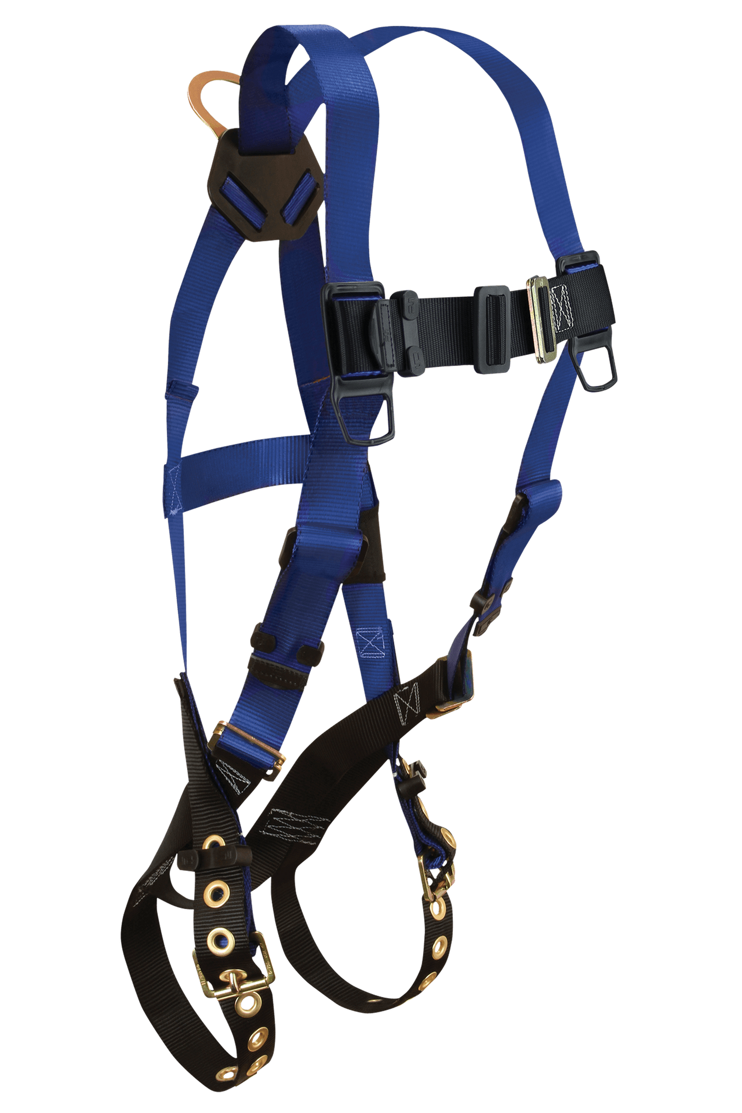 Contractor Safety Fall Protection Harness with Back D-ring and Grommet Leg Straps - Universal Size