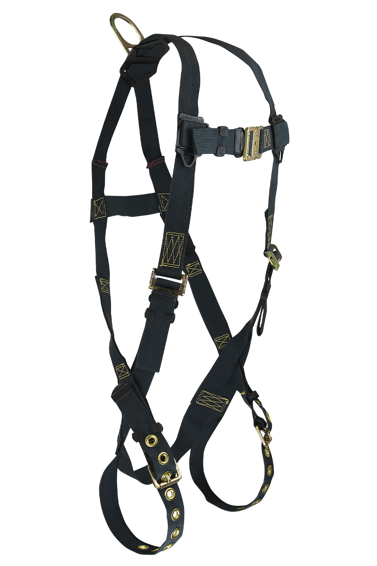 WeldTech® 1D Standard Kevlar® Non-belted Full Body Harness, Tongue Buckle Leg Adjustment