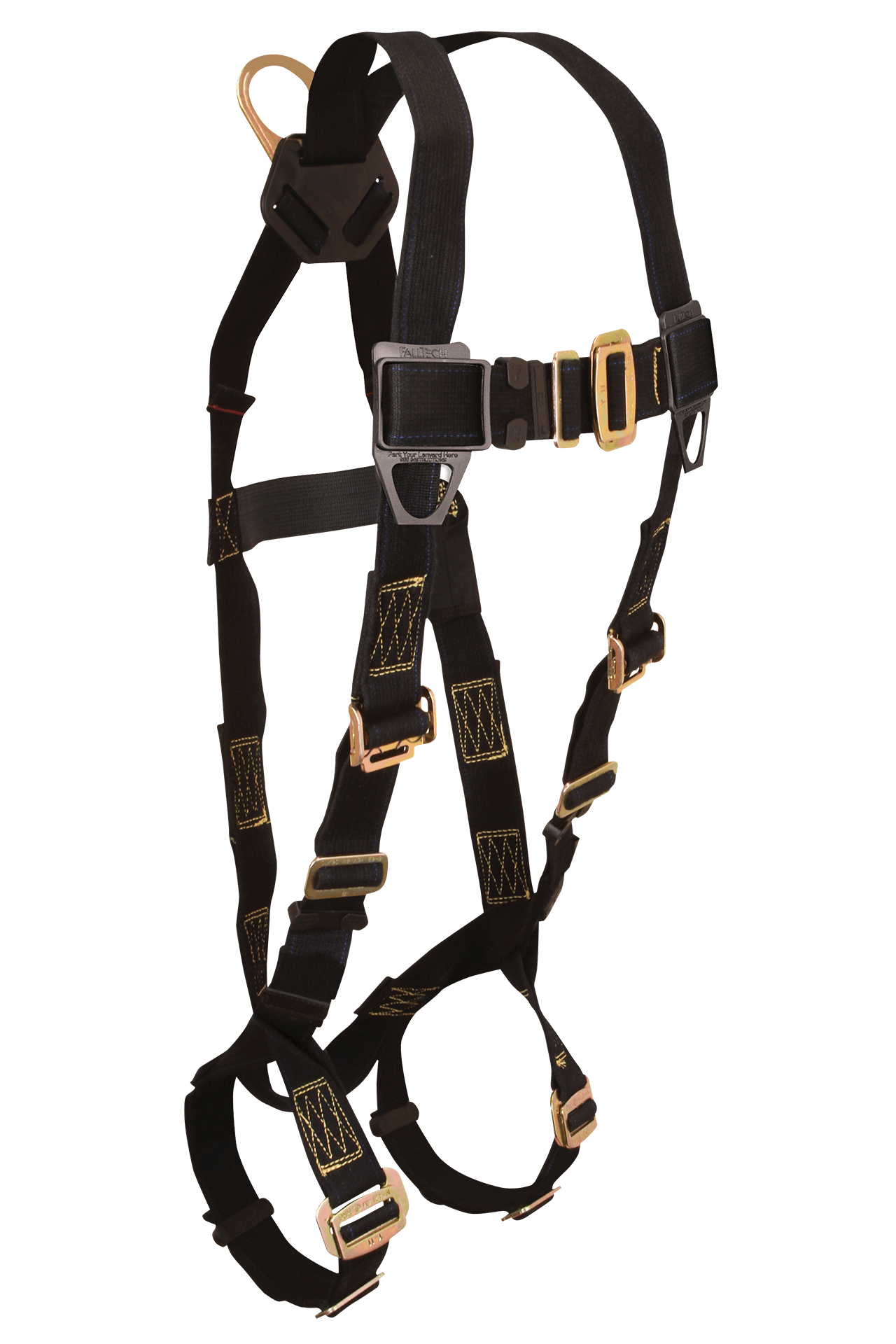 WeldTech 1D Standard Non-belted Full Body Harness, Quick Connect Adjustment