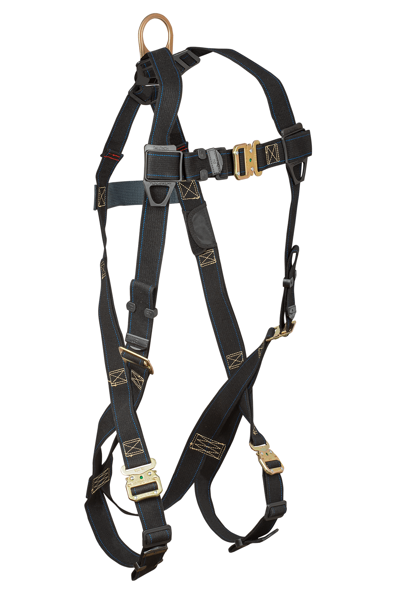 WeldTech® 1D Standard Non-belted Full Body Harness, Quick Connect Adjustment