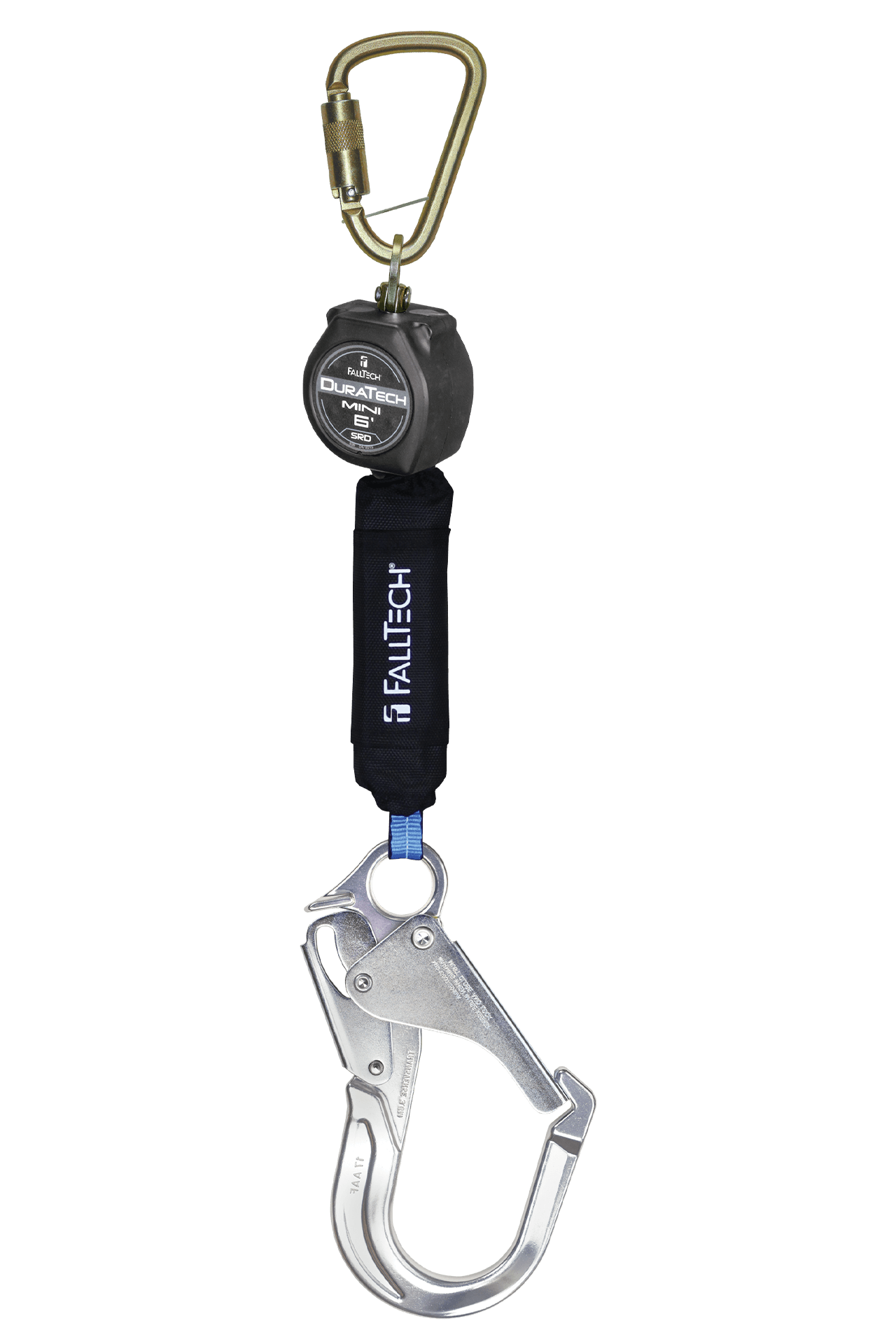 6' Mini Personal SRL with Aluminum Rebar Hook, Includes Steel Dorsal Connecting Carabiner - CSA