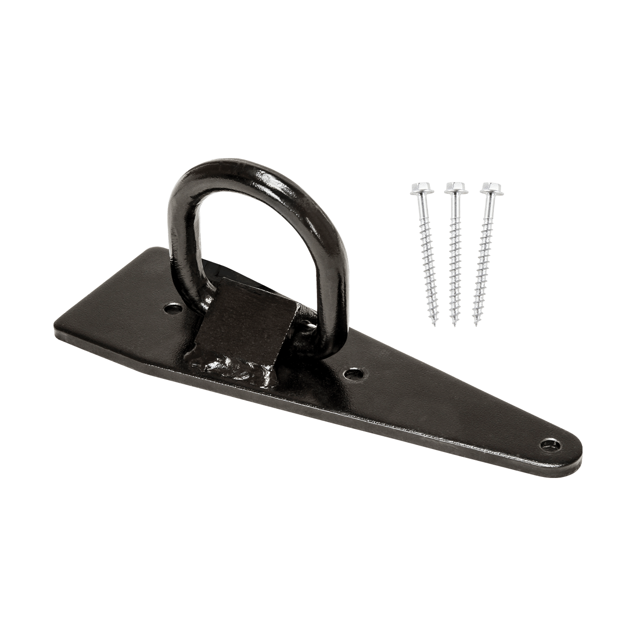 Reusable D-ring Plate Anchor for Wood