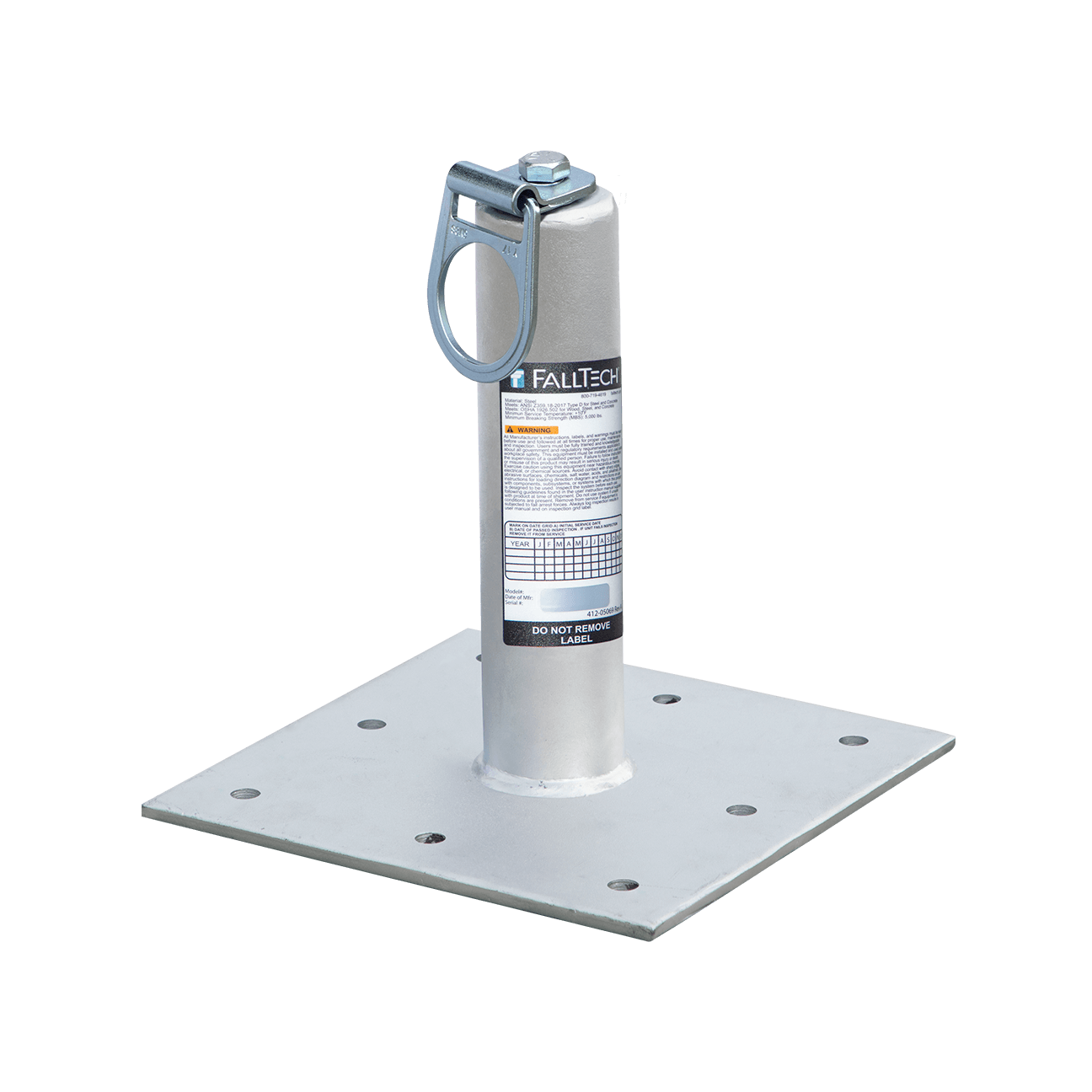 Post Anchor with Swivel D-ring for Concrete and Steel