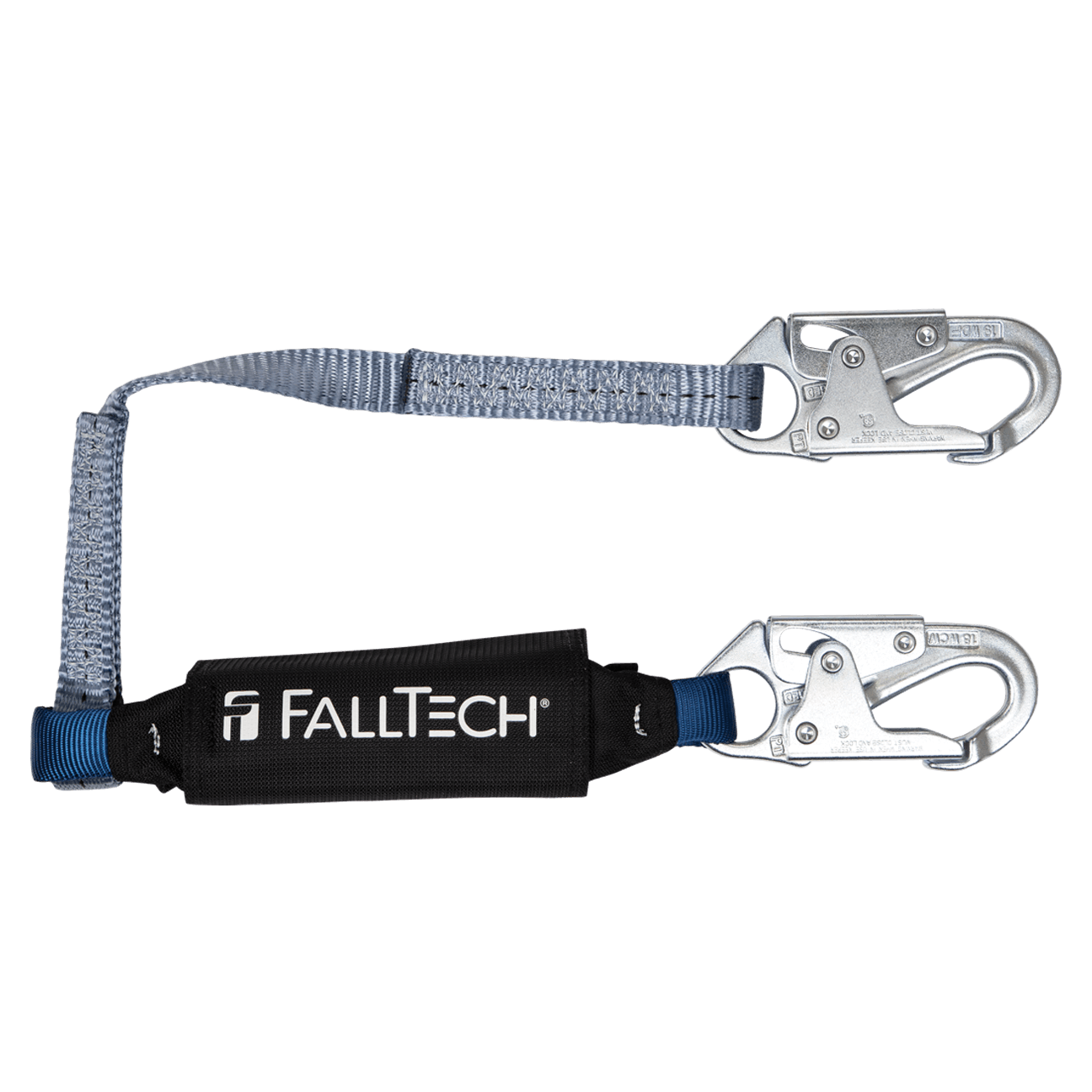4' ViewPack® Energy Absorbing Lanyard, Single-leg with Steel Snap Hooks - CSA