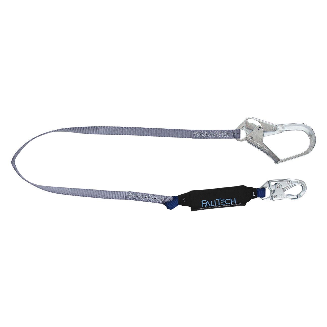 6' ViewPack® Energy Absorbing Lanyard, Single-leg with Steel Connectors - CSA
