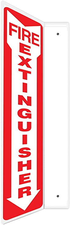 "Fire Extinguisher (Corner Projection Sign)" -Safety Sign
