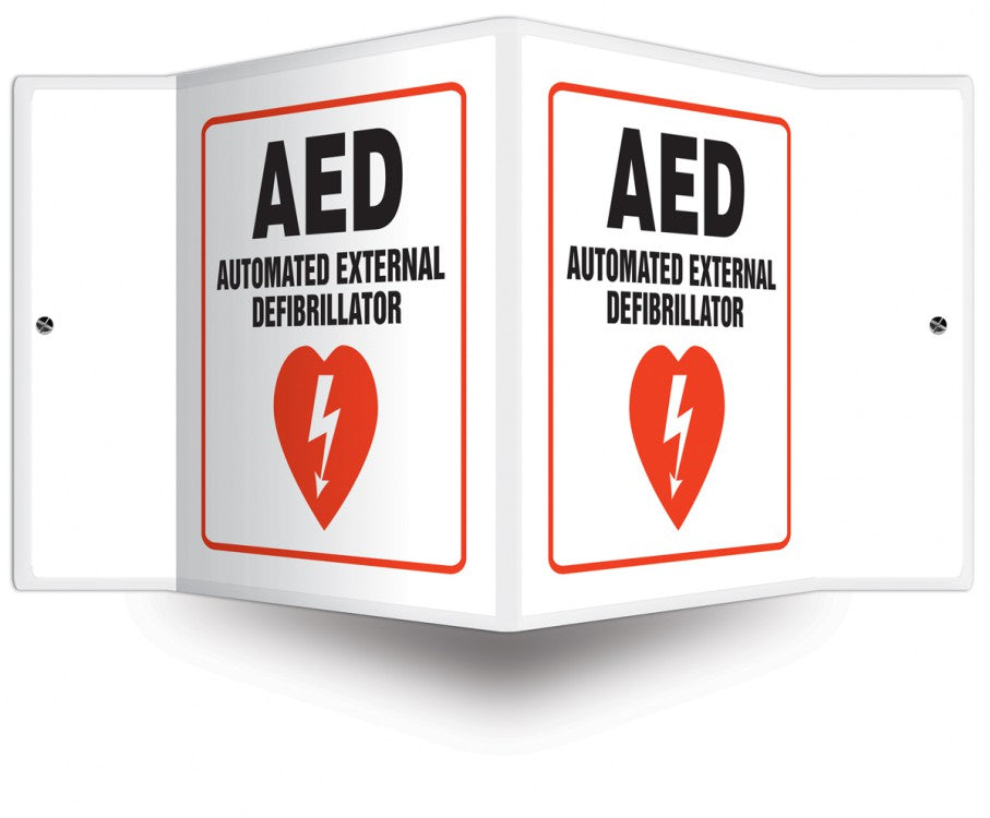 "AED (Projection Sign)" -Safety Sign