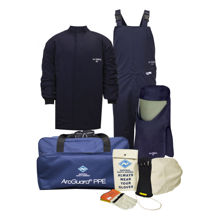 40 Cal ArcGuard Compliance Arc Flash Kit With Short Coat & Overalls