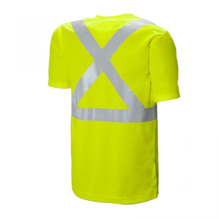 High Visibility Safety T-Shirt, Polyester, 2" Reflective Tape