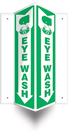 "Eye Wash" (Projection™ Sign) - Safety Sign