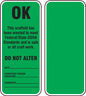 "OK Do Not Alter"- Scaffold Status Tag (For Inspection Kit)
