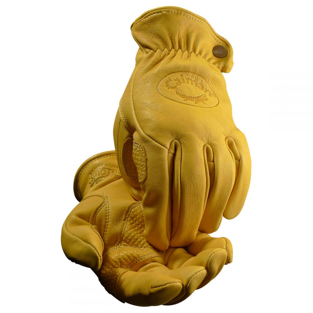 Caiman 1324 | Gold Sheep Grain Drivers Gloves, Dozen