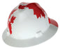 Canadian Freedom Series V-Gard Slotted Protective Full Brim Hat, White w/Red Maple Leaf Fas-Trac