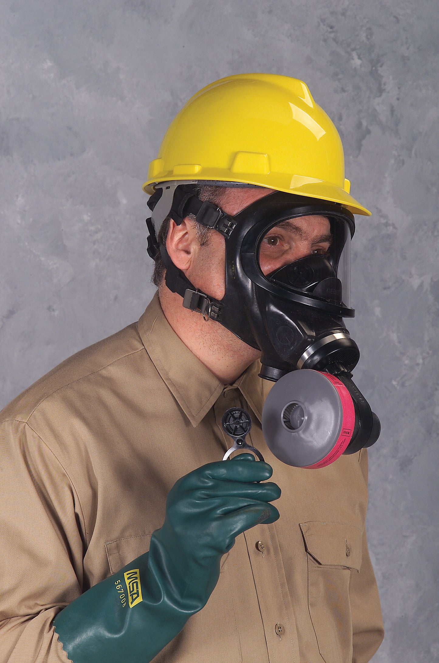 Advantage 4100 MM PAPR, Hycar, Rubber Harness, Black, Medium