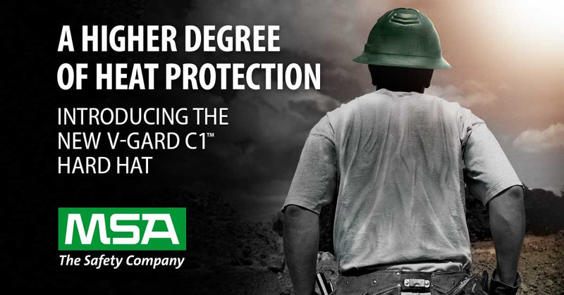 Experience 20°F Cooler Comfort with the MSA V-Gard C1™ Hard Hat