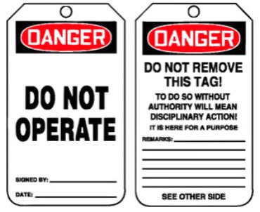 Lockout Tags – Supplynow Limited