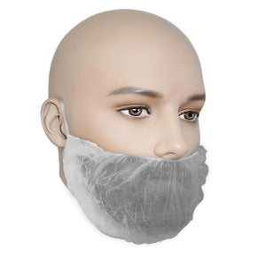 Easy Breezy Polypropylene (PP) Beard Cover - White (Case of 1,000) - supplynow.ca