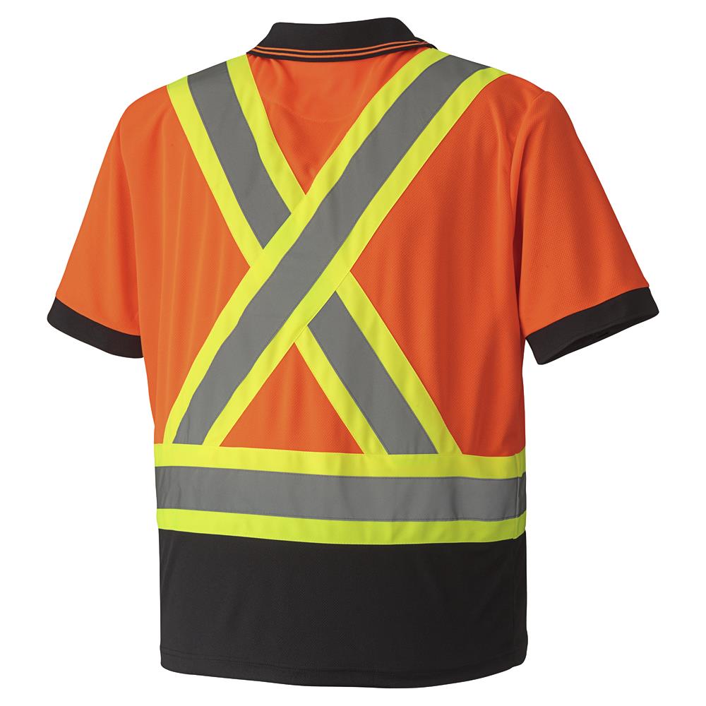 Hi-Vis Safety Short-Sleeved Polo Shirt