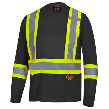 Bird's-Eye Long-Sleeved Safety Shirt
