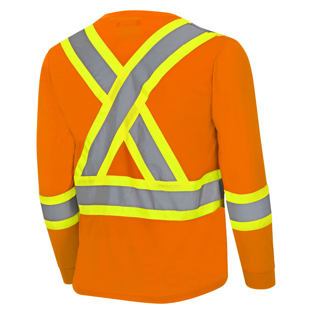 Bird's-Eye Long-Sleeved Safety Shirt
