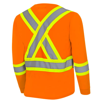 Bird's-Eye Long-Sleeved Safety Shirt