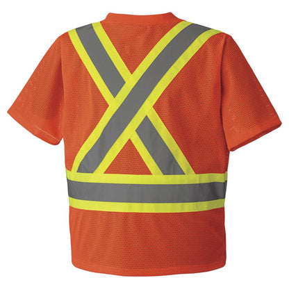Hi-Vis Safety T-Shirt Polyester Mesh