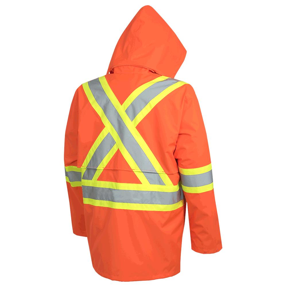 Waterproof Safety Jackets - "The Rock" - PU Coated 300D Oxford Polyester