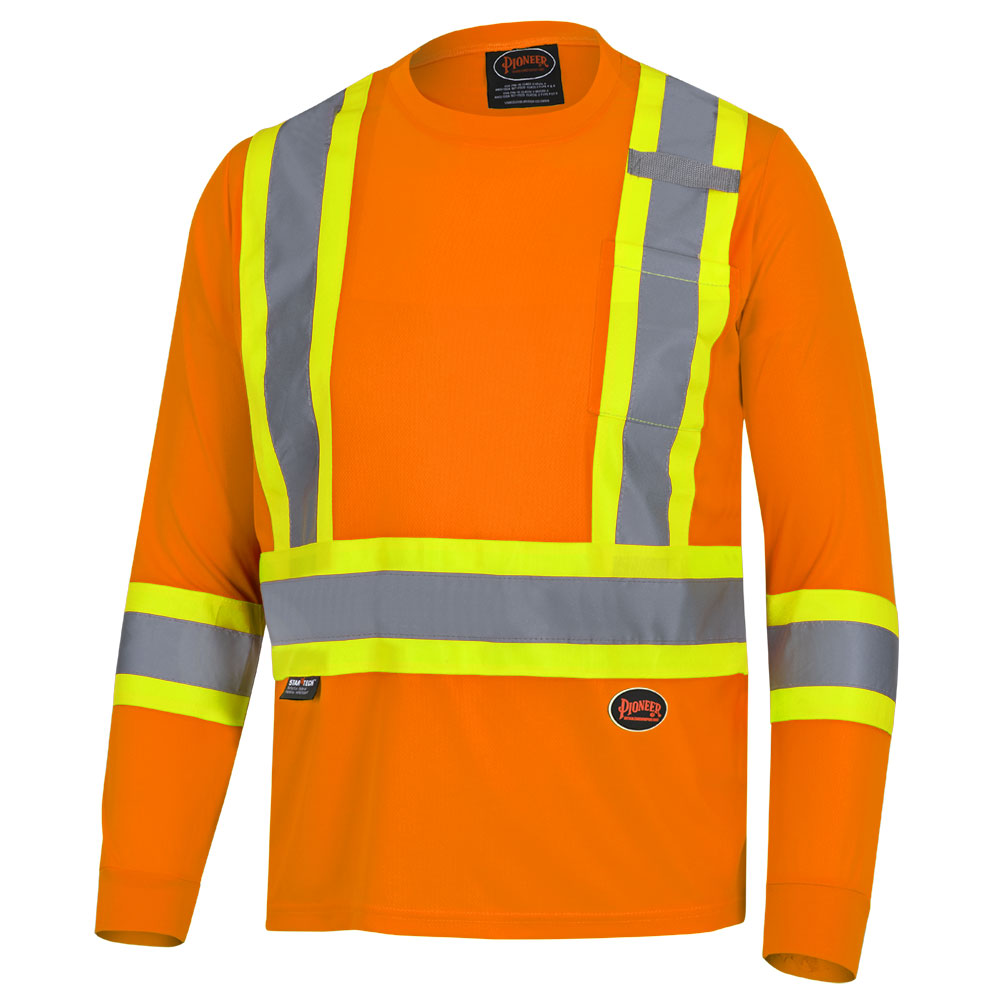 Bird's-Eye Long-Sleeved Safety Shirt