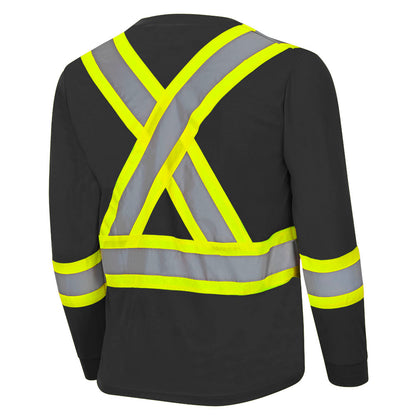 Bird's-Eye Long-Sleeved Safety Shirt