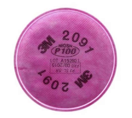 3M P100 Pancake Style Filters pack of 2