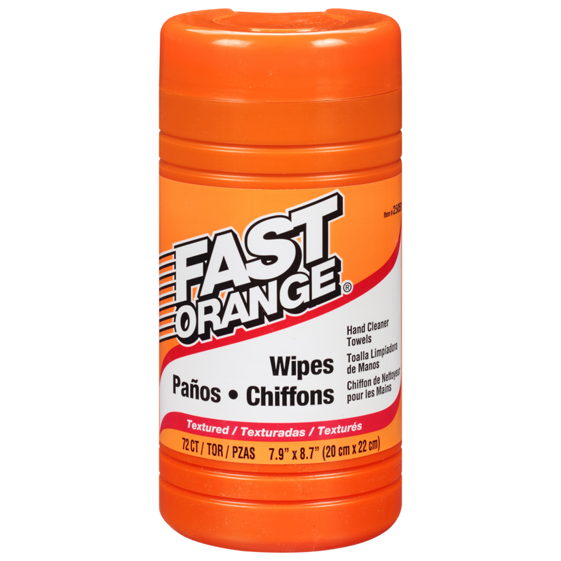 Fast Orange® Hand Cleaner Wipes, Bucket, 72 Wipes