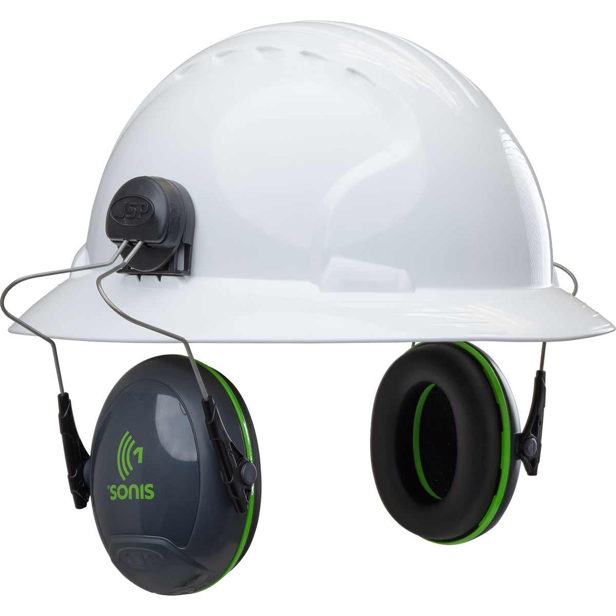 Sonis1 Full Brim Hard Hat Mounted Passive Ear Muff - NRR 22