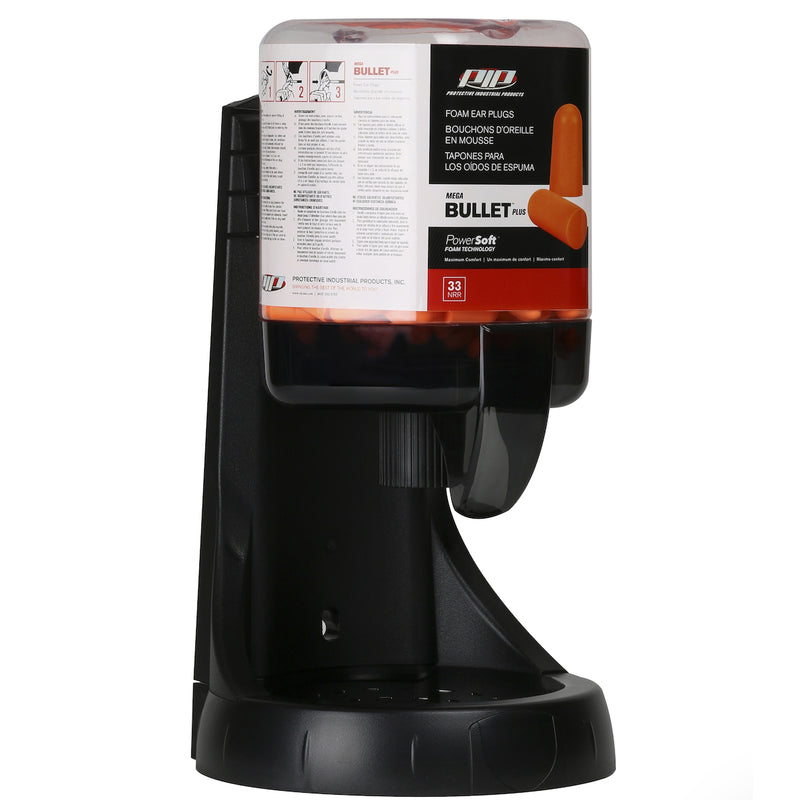 Prefilled Mega Bullet™ Plus Ear Plug Dispenser 33 NRR, 250 Pairs