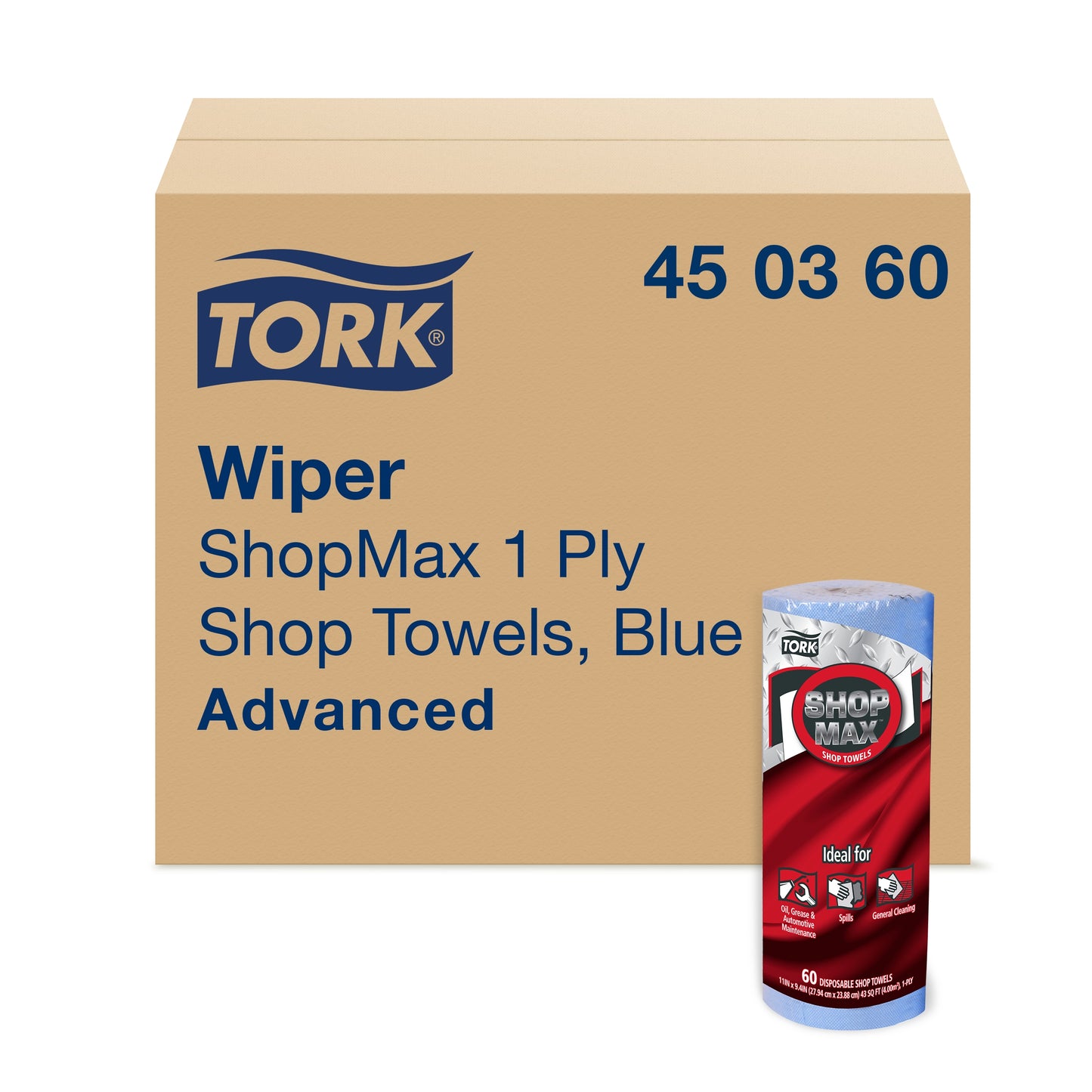 Tork ShopMax Heavy Duty Paper Shop Towel Blue