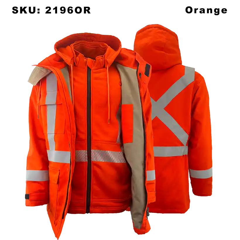 3 in 1  FR Winter Parka with 2" Stripe Cat 2