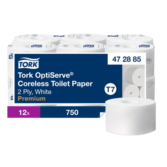 Tork OptiServe® Soft Coreless Toilet Paper White T7