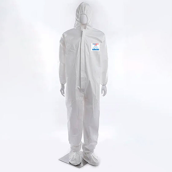 CoverMe XP1800 Microporous Disposable Coverall with Hood and Attached Boots - Case of 25 - supplynow.ca