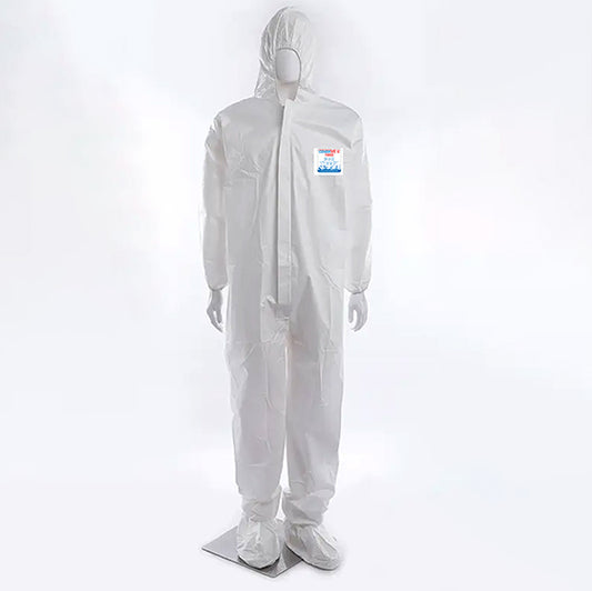CoverMe XP1800 Microporous Disposable Coverall with Hood and Attached Boots - Case of 25 - supplynow.ca