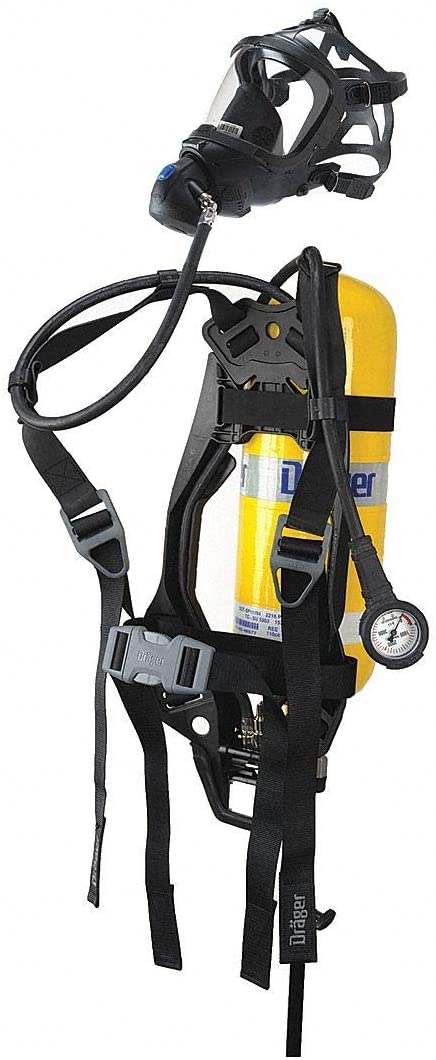 PAS LITE NIOSH LP BCKPLT, W/CYL/MASK/CASE