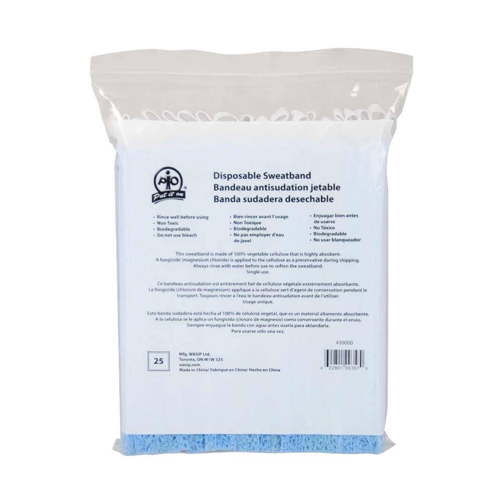 Disposable Sweatband Box of 25