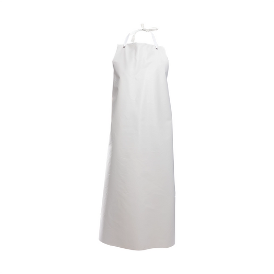 Nitrile Rubber/Polyester Apron (White) Pack of 24