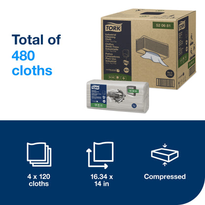 Tork Industrial Cleaning Cloth Gray W4