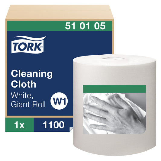 Tork Cleaning Cloth Giant Roll White W1